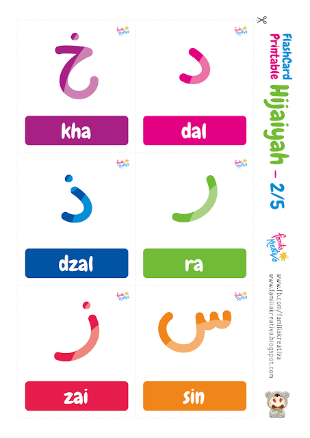 Huruf hijaiyah exercise Download Gratis - Flashcard Printable Hijaiyah