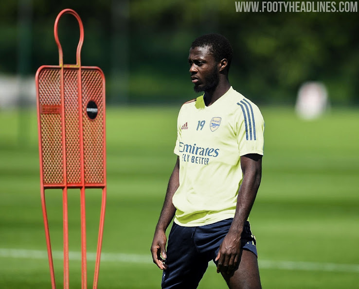 Yellow Tint Arsenal 20 21 Training Kit Pre Match Shirt Revealed Footy Headlines