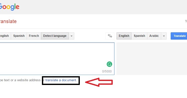 how to save a google translate document