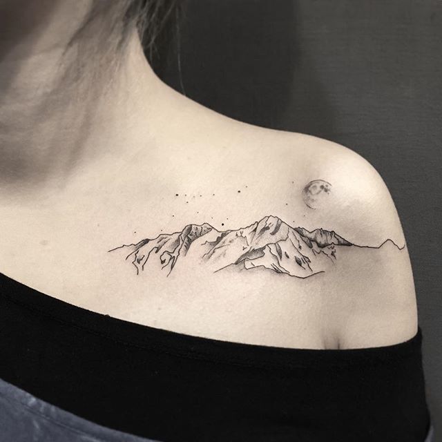 22 Amazing Mountain Tattoos, (Natural Tattoo Designs) POP TATTOO
