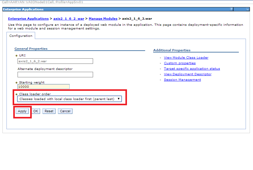 java program: Axis2 Installation in Websphere