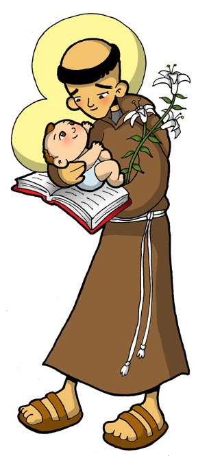 Imagenes De San Antonio De Padua Para Colorear Dibujos para catequesis SAN ANTONIO DE PADUA
