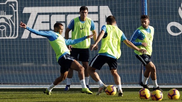 Málaga, el entrenamiento de hoy tuvo trabajo físico, posesión y finalización