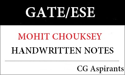 Download GATE And ESE Mohit Chouksey Mechanical Engineering Handwritten Notes Pdf