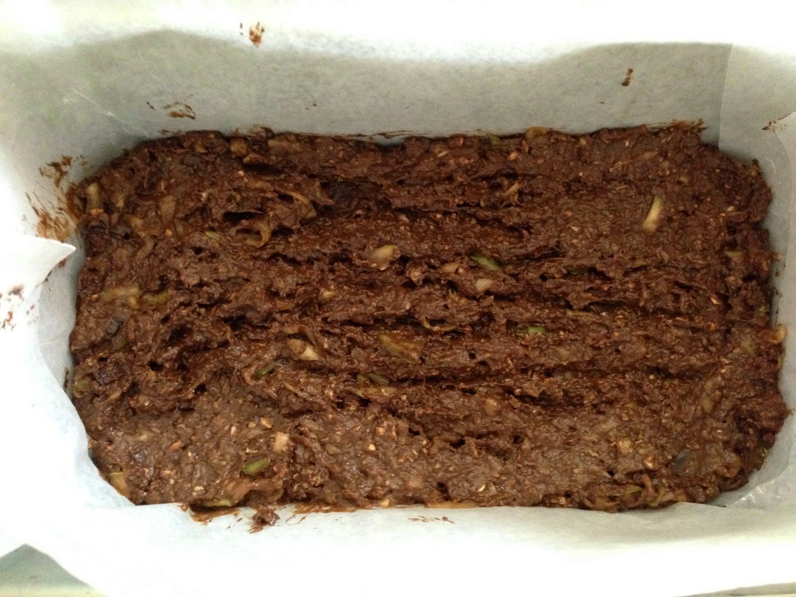 Chocolate Spinach Chocolate Courgette / Zucchini Brownies