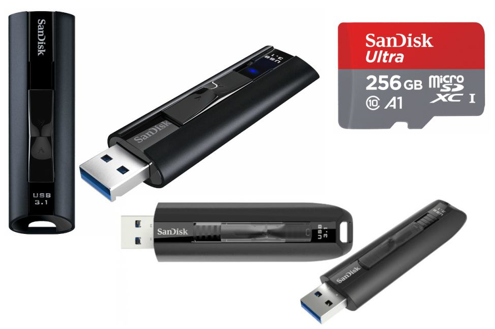 Sandisk Extreme Pro Extreme Go Usb 3 1 Flash Drives And Ultra 256gb