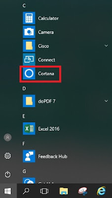 Cara menggunakan Cortana Pada Windows 10