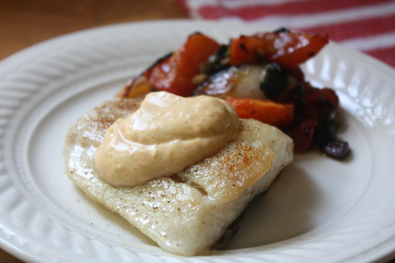 Halibut with Saffron and Smoked Paprika Aioli