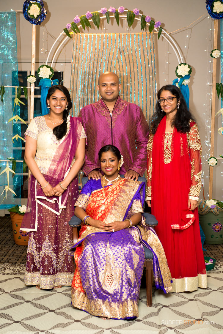 Indian Family Portraits at Baby Shower = SudeepStudio.com