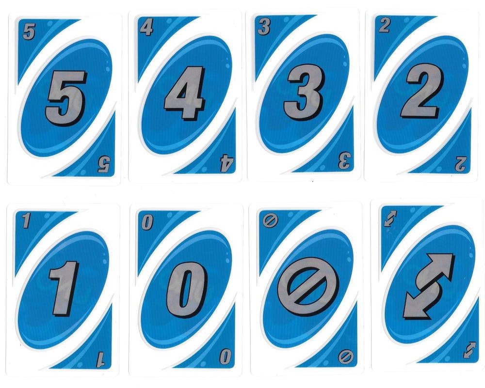 cartas del uno para el agua