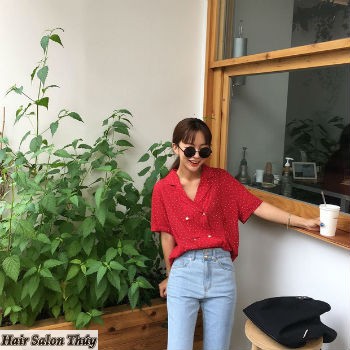 Mái lưa thưa rẽ ngôi kieu toc mai