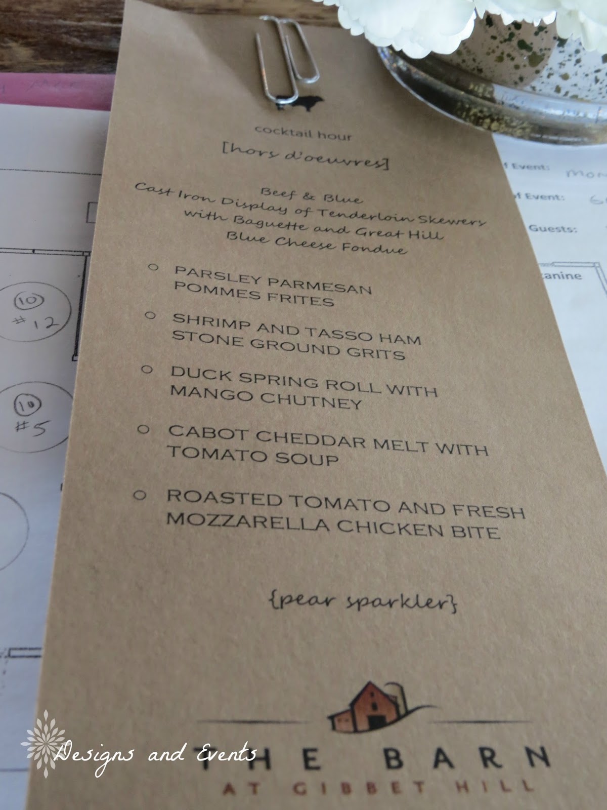 DesignsandEvents Tasting at the Barn at Gibbet Hill