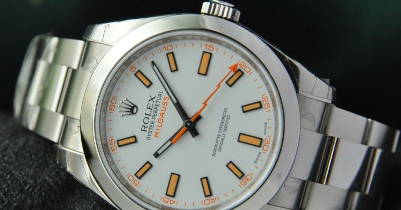 For Sale : Rolex Milgauss White Dial