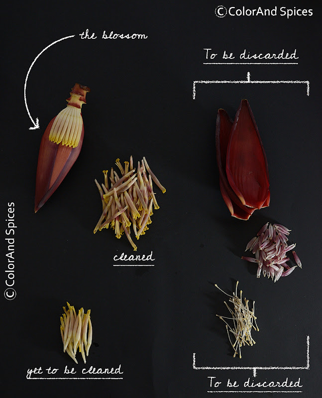 Color and Spices Mochachingri....Banana blossom 'n shrimp