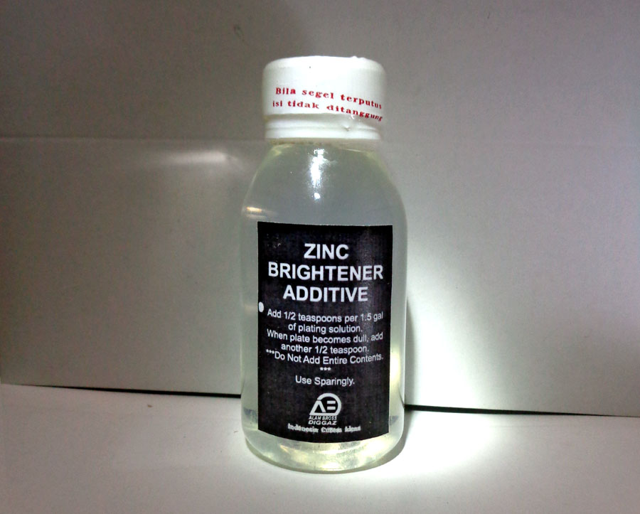 Jual Zinc Brightener untuk Zinc Platting Diggaz Zinc Brightener