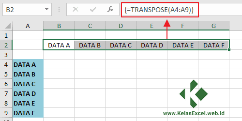 Contoh Rumus Transpose Excel