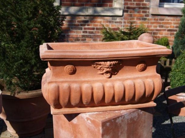 Terracotta Pflanzkübel Frostfest Eckig Terracotta Pflanzkübel Frostfest Eckig