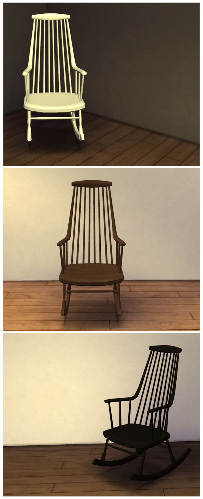 My Sims 4 Blog: TS3 - Pocci's Rocking Chair Conversion by SimsySims