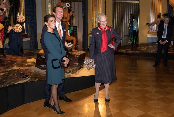 Princess Marie wore Goat Fashion Garcia Tunic Dress and Jimmy Choo ‘Romy’ black suede pumps. black clutch bag, Goat 2019 fall winter collection