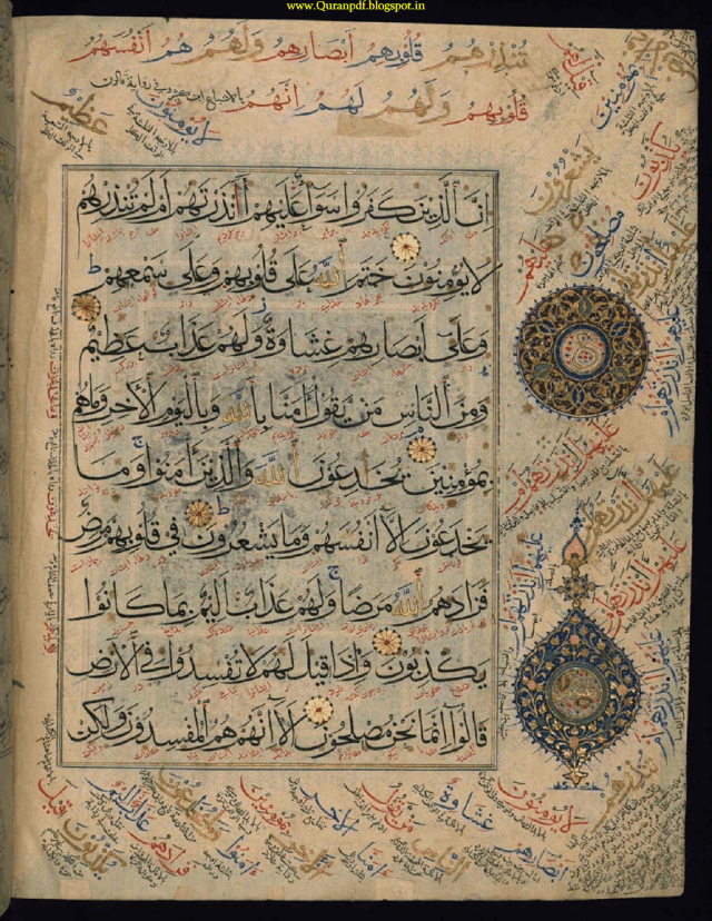 Quran Collection Quran Manuscript Arabic With Persian Northern Indian With Extra Contrast