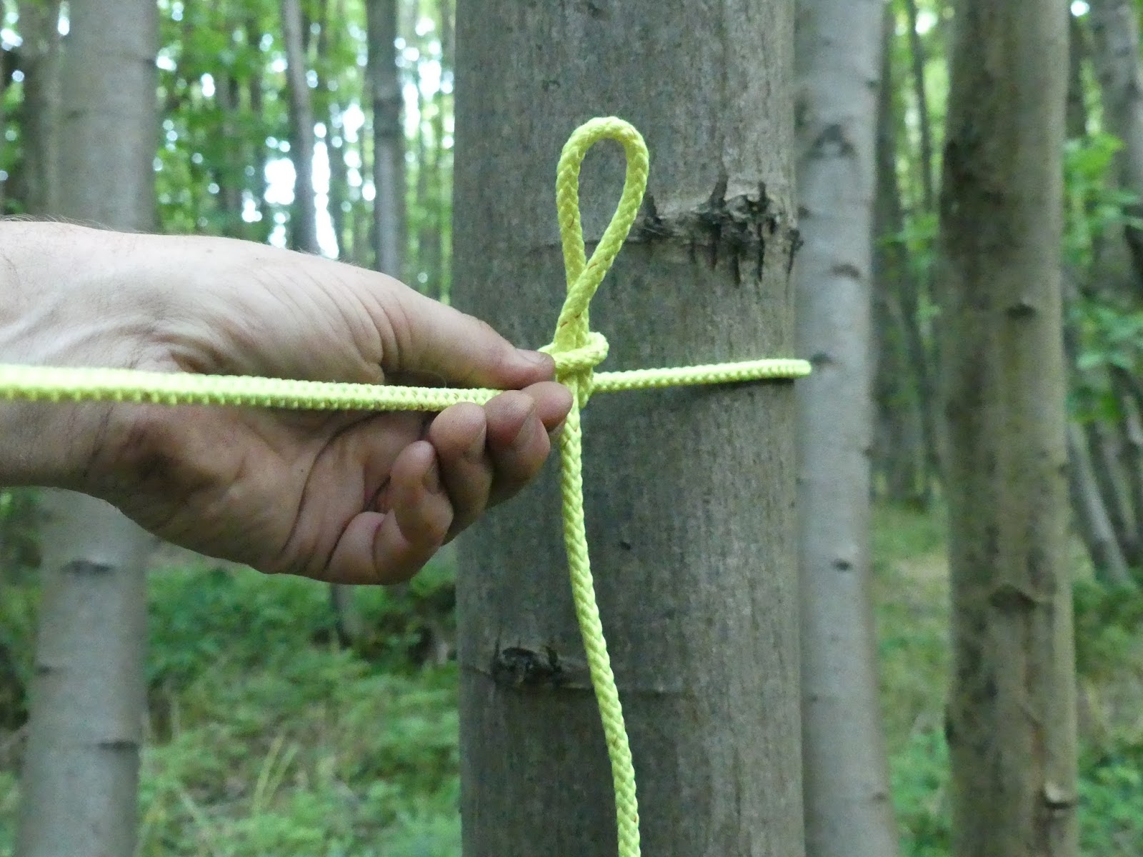 The Outdoor Traditionalist The Three Main Tarp Knots