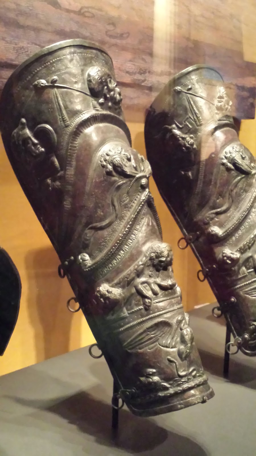 Pompeii Museum Exhibition shin guards