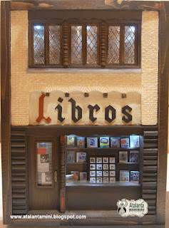Sala Libros- librería Palacio de Fuenclara Zaragoza - Atalanta Miniaturas