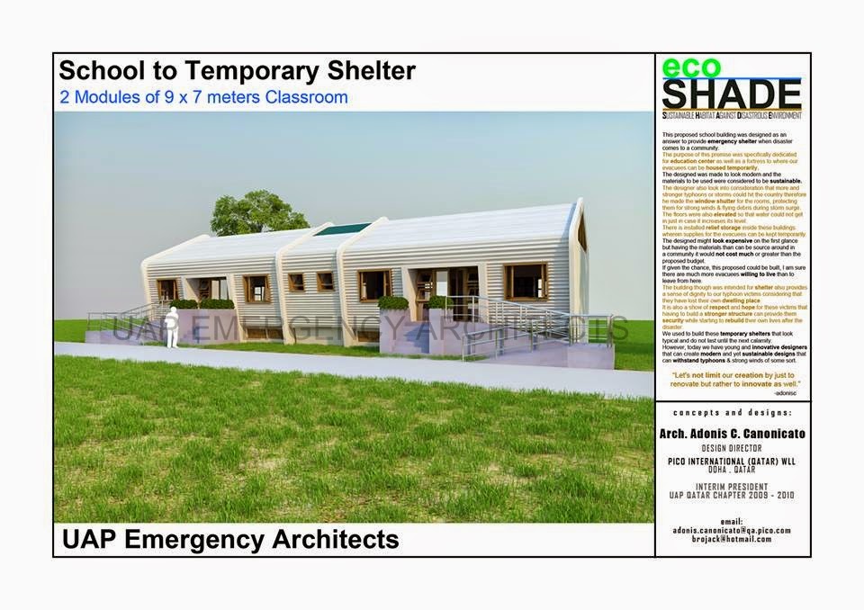 resilient schoolbuilding design 1 uap emergency architects evacuation center design concept