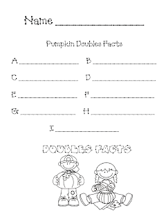 Classroom Freebies Too: Pumpkin Doubles Facts