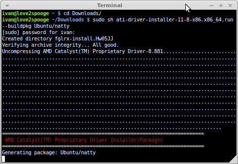 installe fglrx ubuntu 11.10