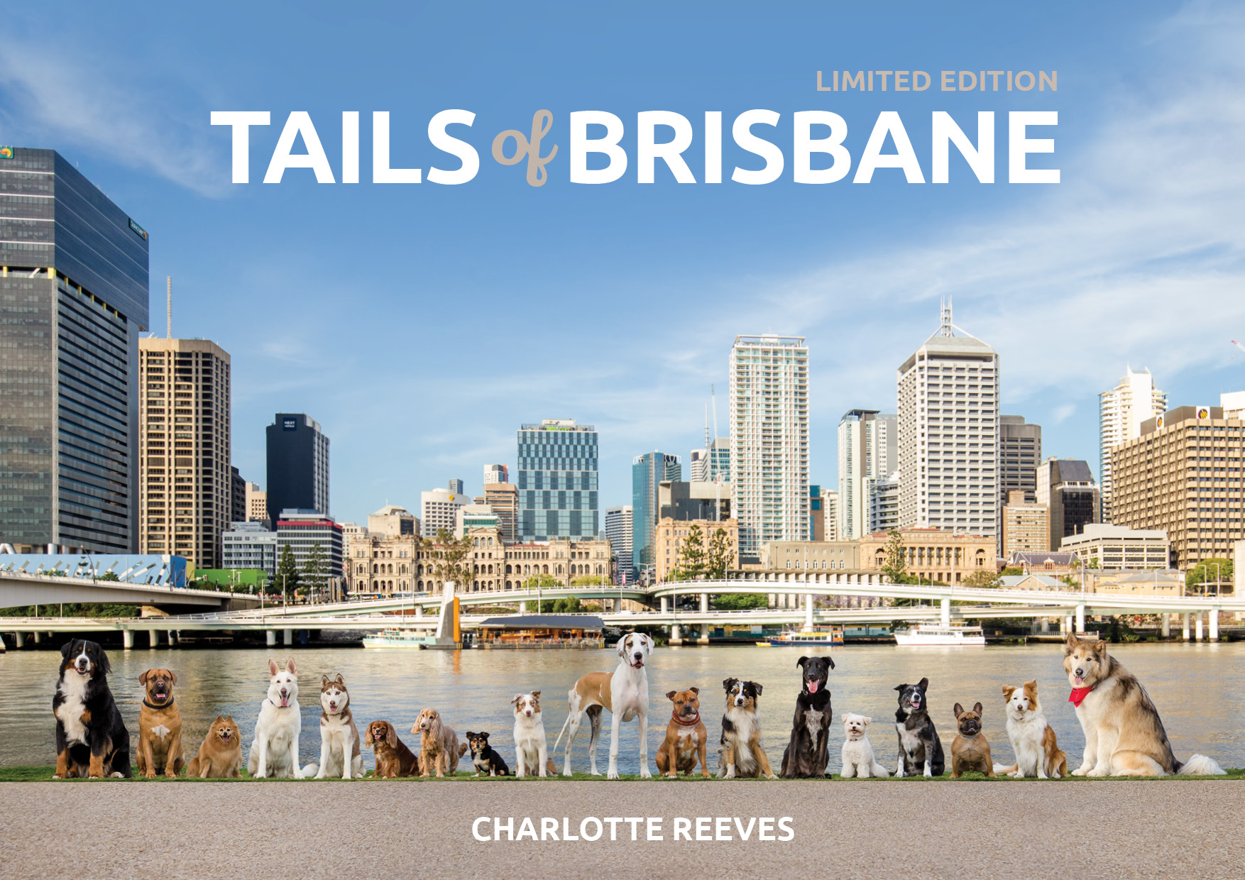 Book Cover of Tails of Brisbane photography book by Charlotte Reeves