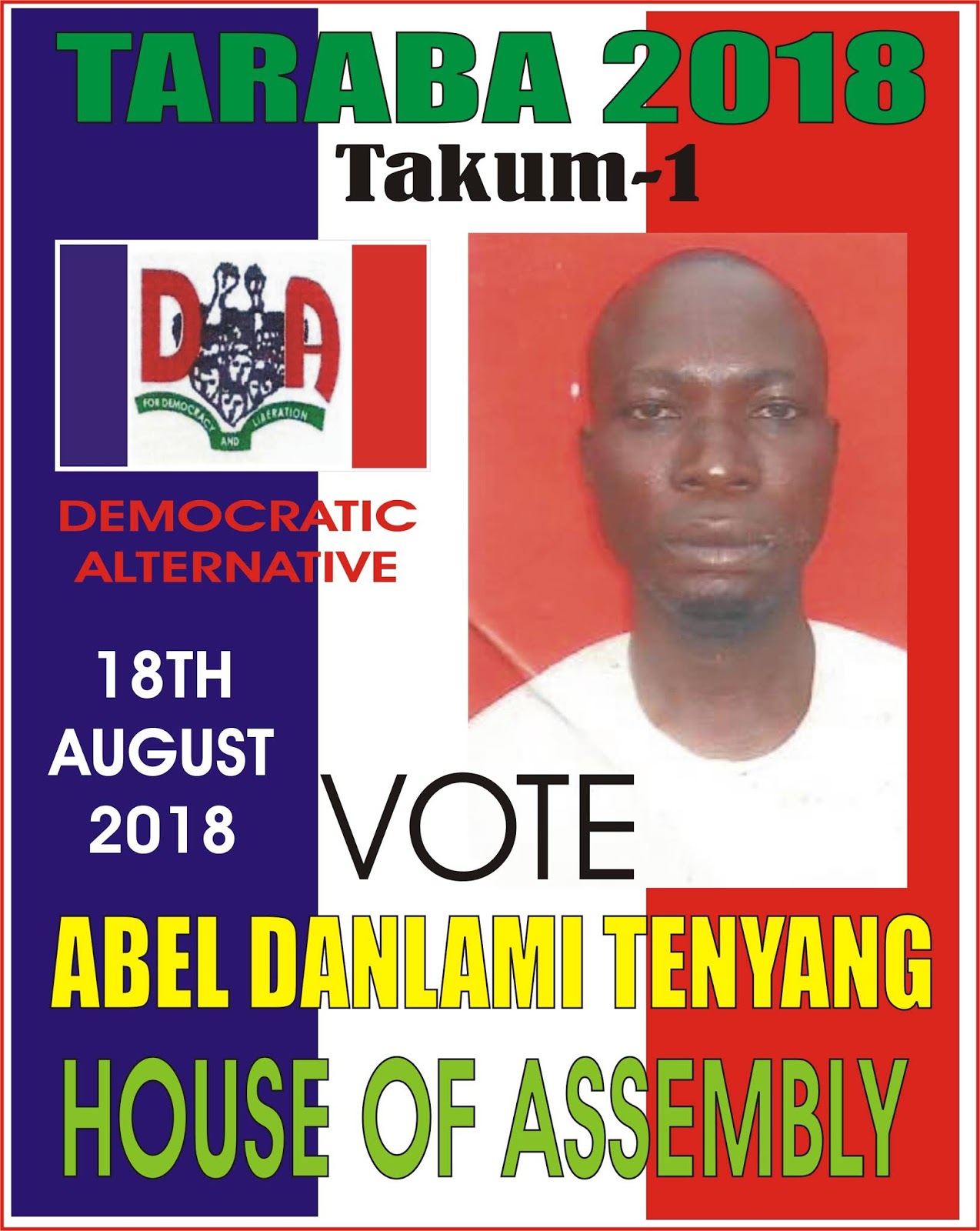 Breaking NewsDA Storm Taraba State H.E. Prince Frank Ukonga DA