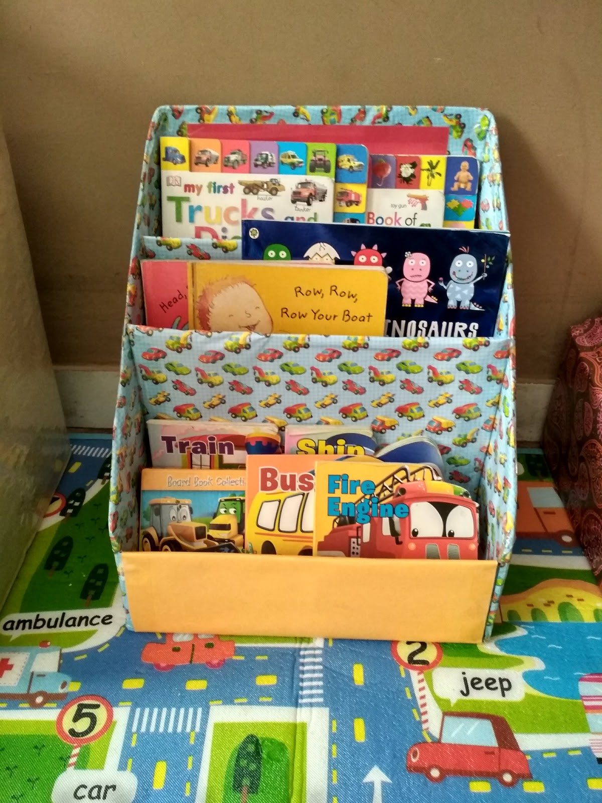 Sonshine Mumma DIY Book Shelf Cardboard Box Book Shelf