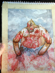 blood paint tutorial halloween rust watercolors mold chainsaw sprays finishing including