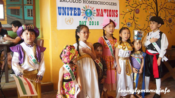 Bacolod homeschoolers Network - homeschooling in Bacolod - United Nations Day - Bacolod mommy blogger