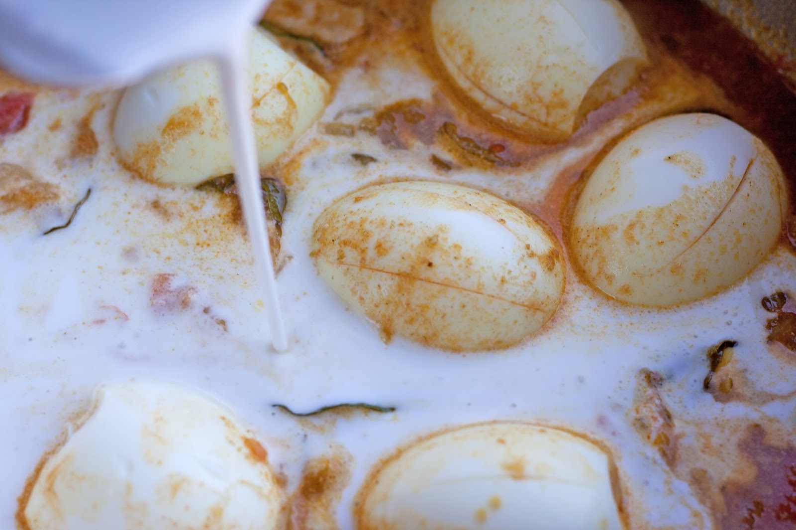 Cardamom Kitchen Eggs in Coconut Milk