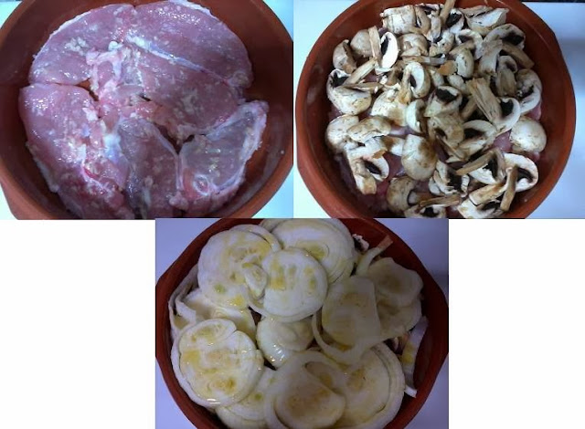 montagem do file de peru com cogumelo e cebola Receita de file de peru com cogumelos e cebola