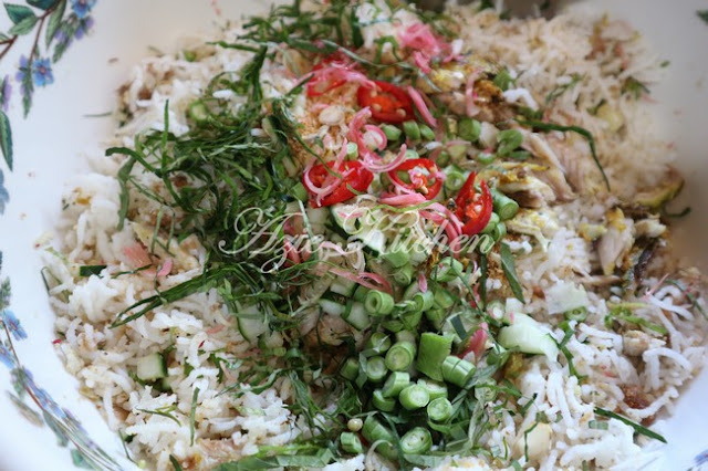 Nasi Ulam Nyonya aka Nyonya Herbs Rice