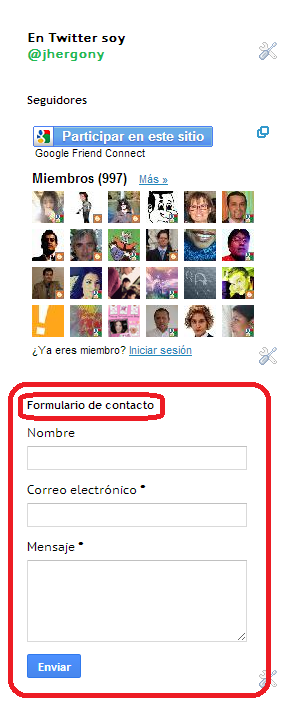 Crea y aprende con Laura: Blogger añade un formulario de contacto para ...