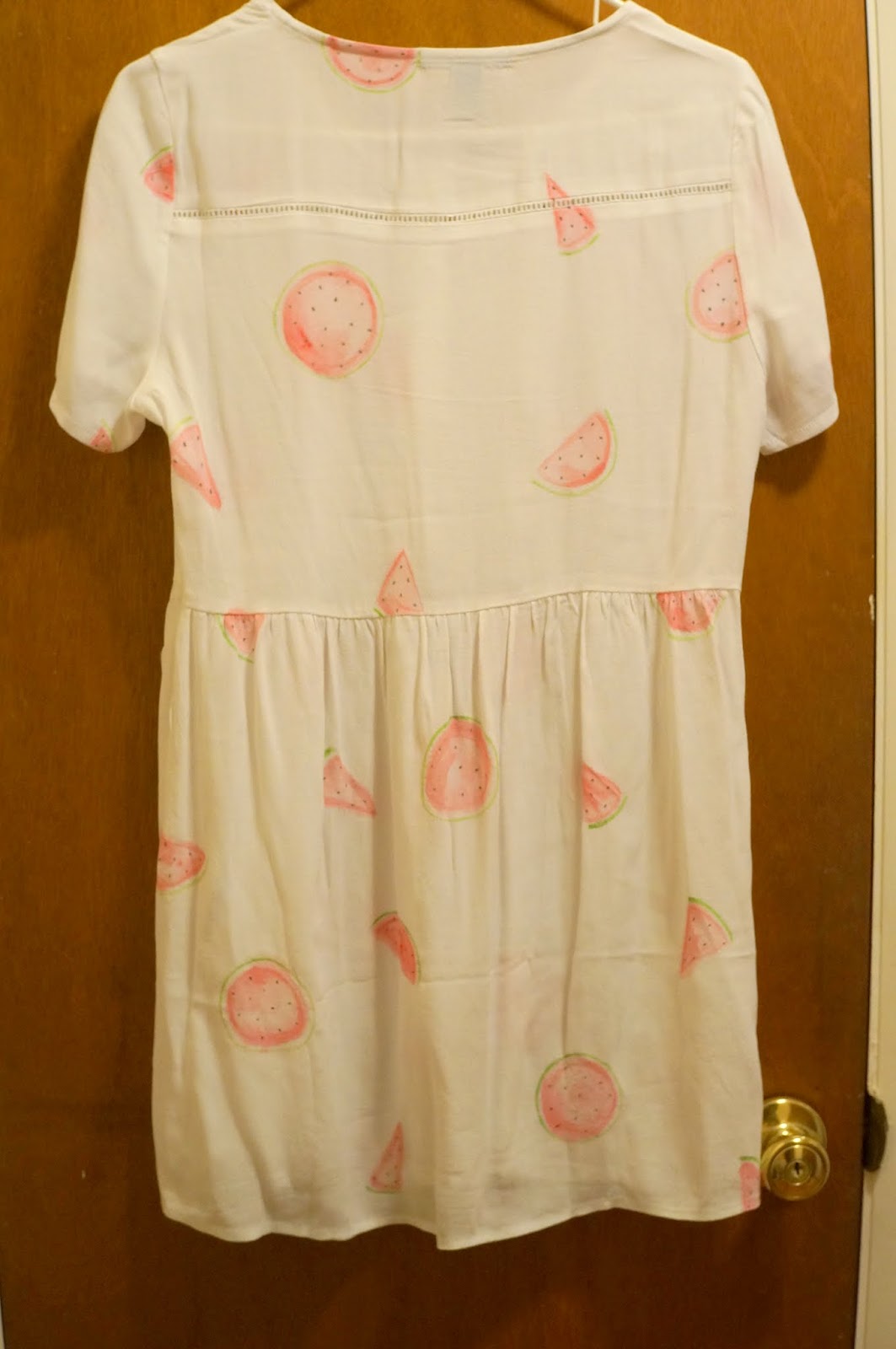 DIY Watermelon Painted Dress