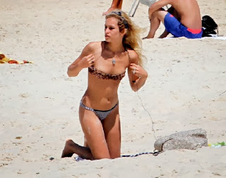 Alice Dellal Lion Bikini Rio De Janeiro Brazil