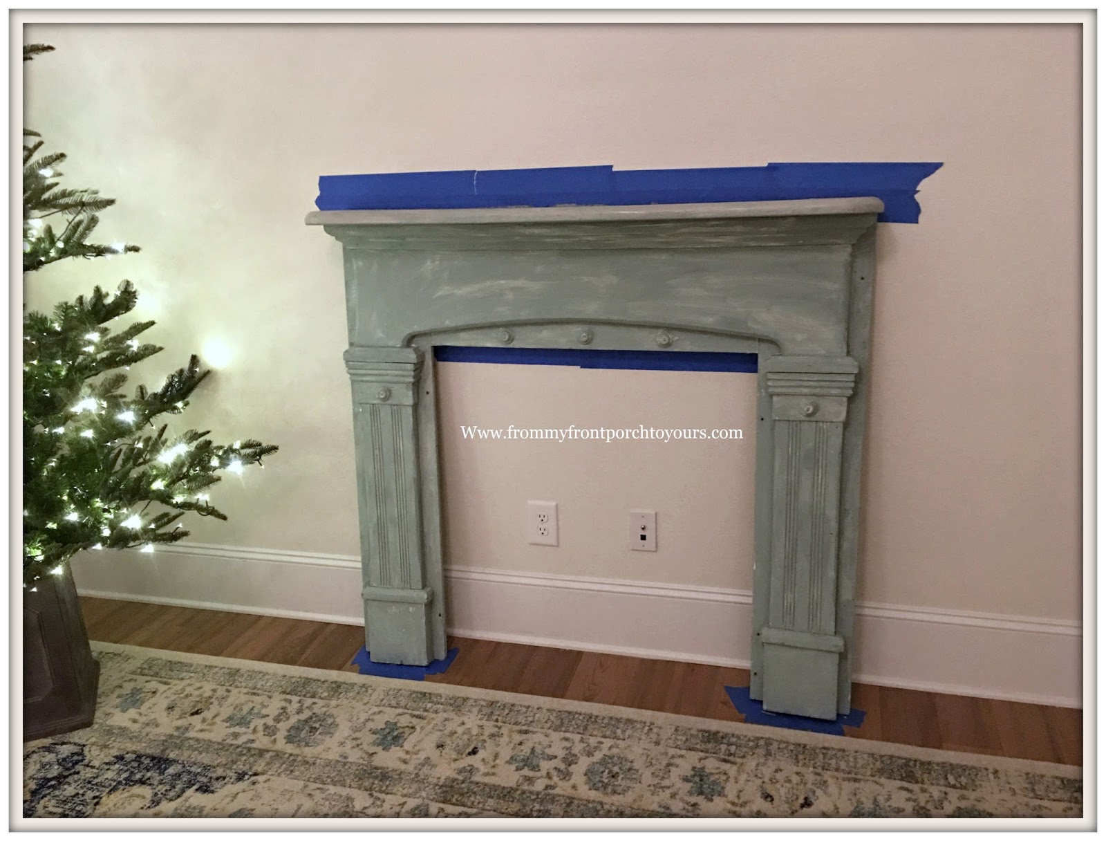 From My Front Porch To Yours Vintage Fireplace Mantel Makeover with