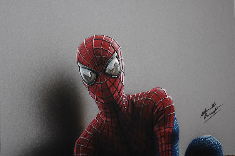 Speed Drawing of The Amazing Spider-Man How to Draw Time Lapse Art