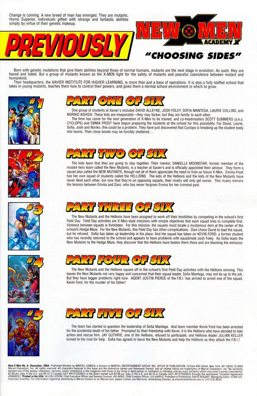 New X-Men v2 - Academy X new x-men #006 trang 2