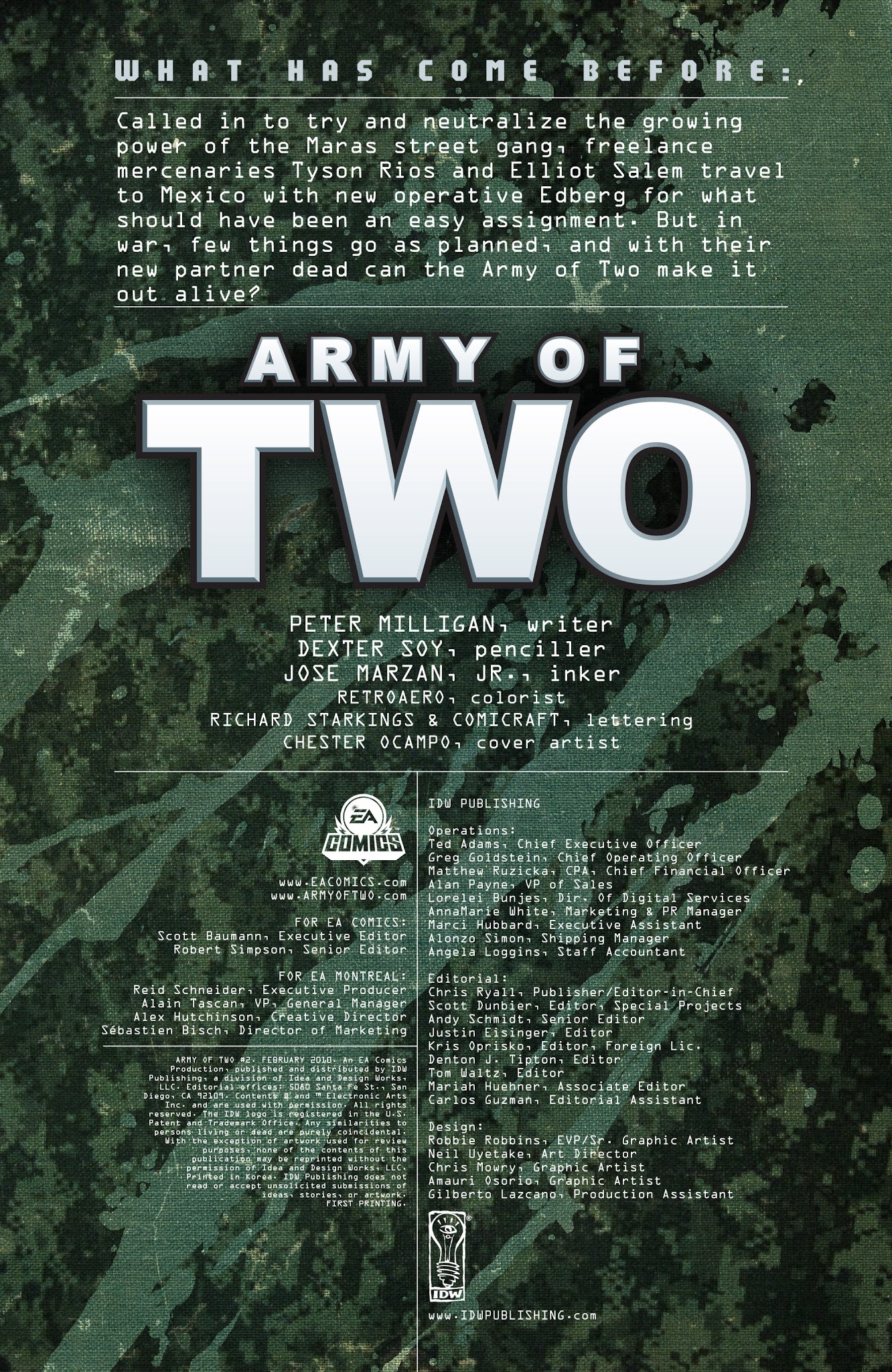 Read online Army of Two comic -  Issue #2 - 2