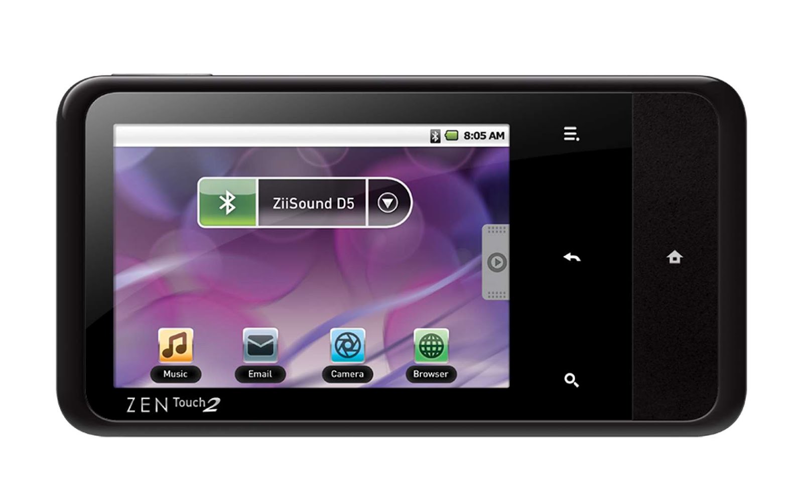 Creative ZEN Touch 2 Portable Media Player Informasi Genggaman Anda