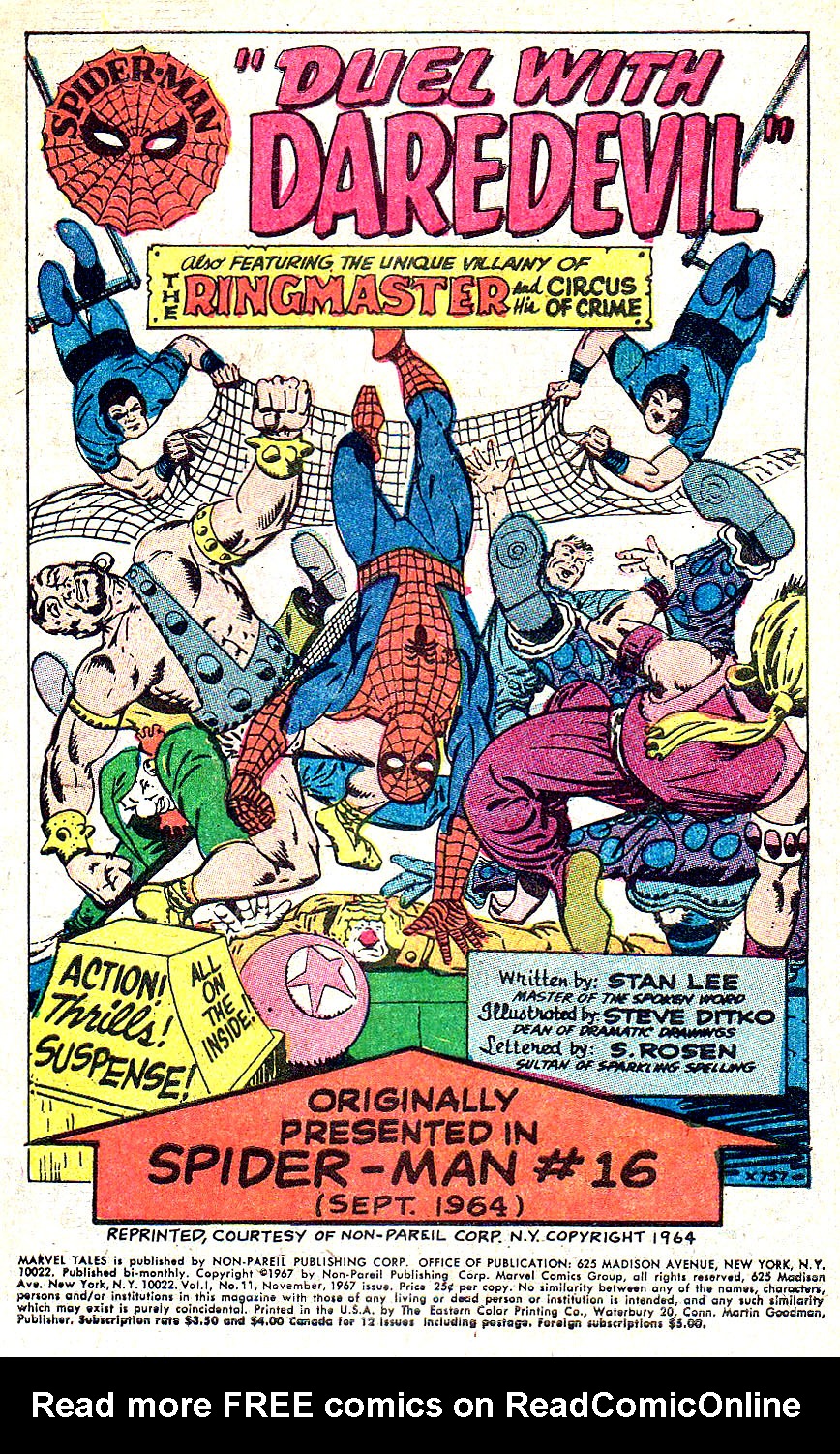 Read online Marvel Tales (1964) comic -  Issue #11 - 3