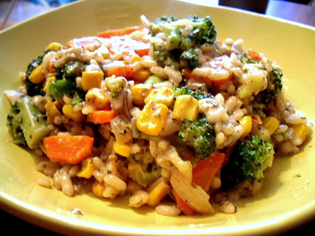 Budyń waniliowy. I nie tylko. Kolorowe risotto z warzywami i serem