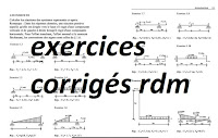 exercices avec correction rdm, rdm exercices corrigés flexion plane simple, exercices corrigés rdm génie civil, les exercice de rdm avec solution,