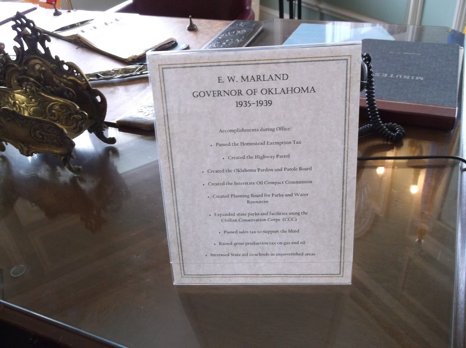 Heroes, Heroines, and History Marland Mansion—Ponca City, OK